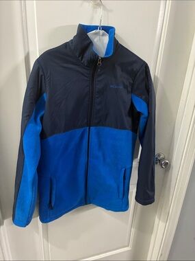 Columbia boys Navy and Bright Blue Two-Tone Puffer Jacket